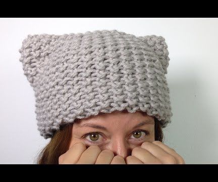 How to Loom Knit a Kitty Hat
