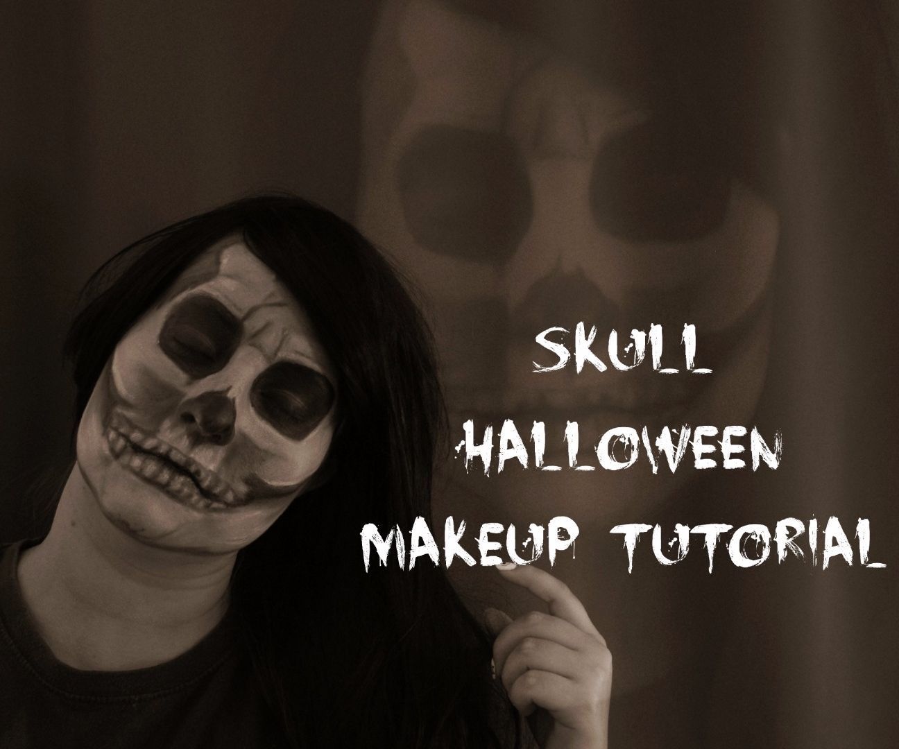 SKULL Halloween makeup tutorial
