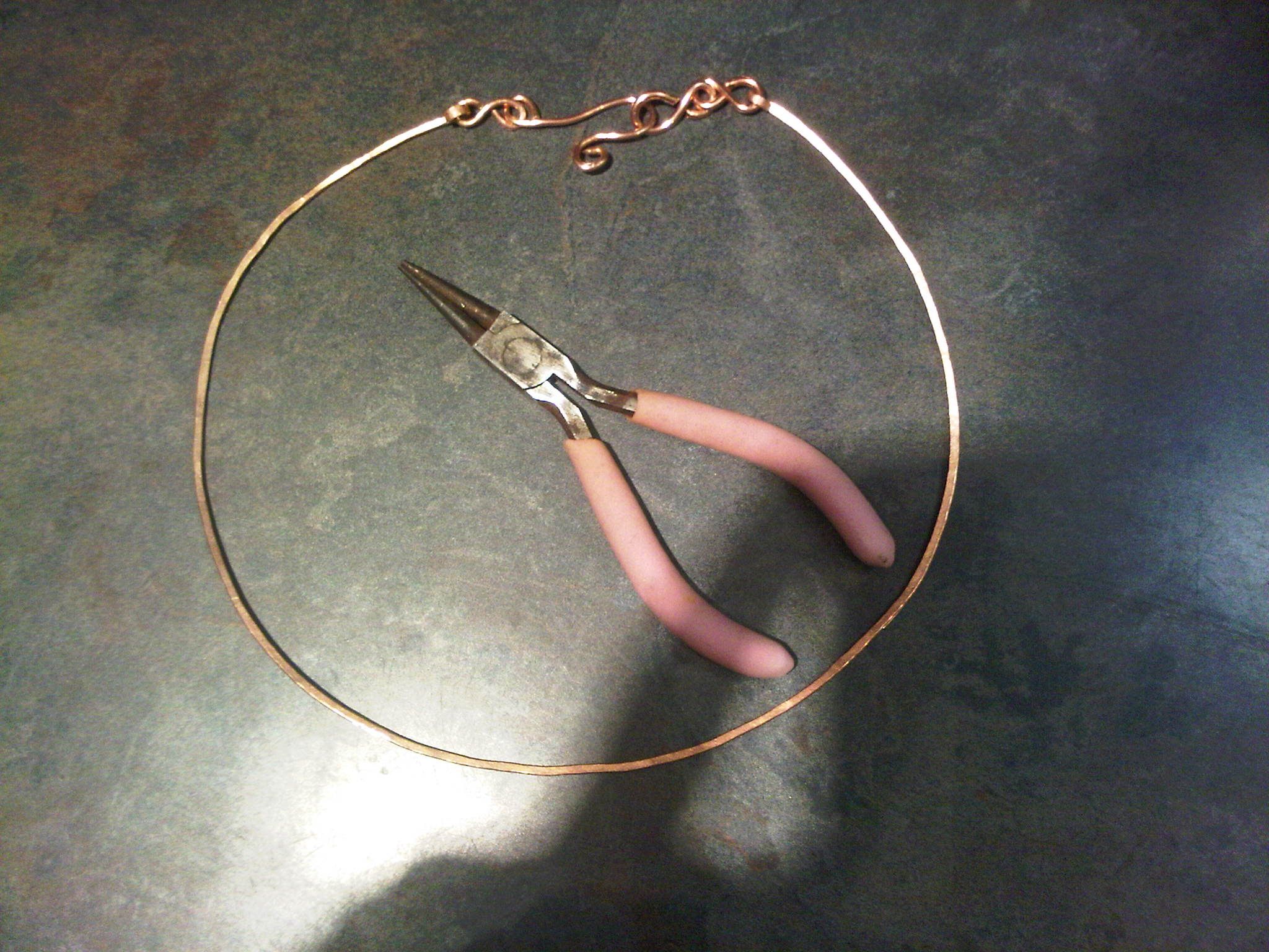 Hammered Wire Necklace 6 Steps (with Pictures) Instructables