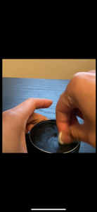 Put Polish on Damp Cotton Ball and Polish Boot