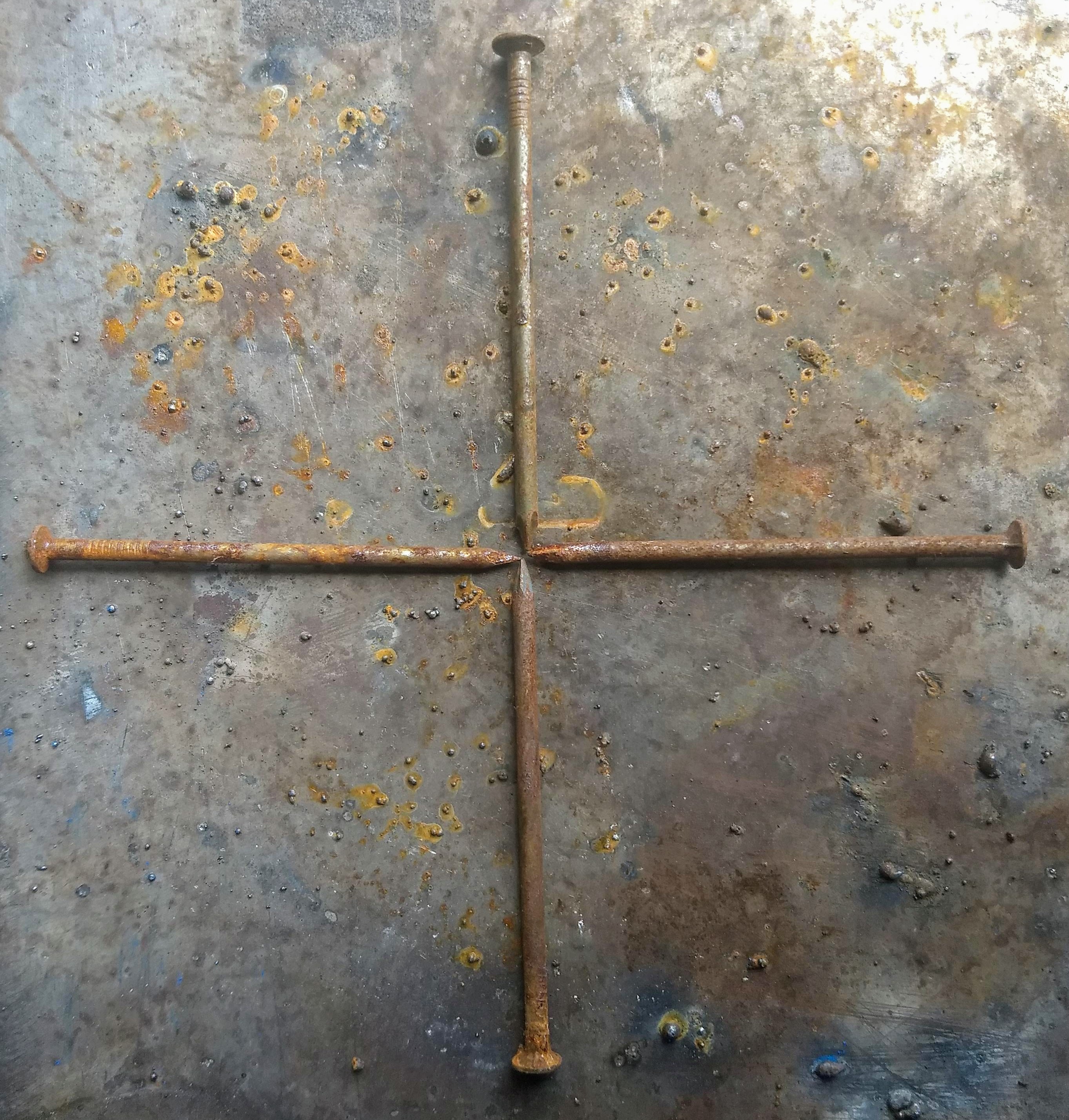 Flower Made of Scrap Nails 5 Steps Instructables