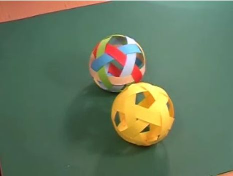 How to Weave a Greek Paper "Football"