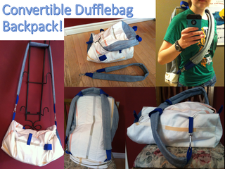 How to Make a Backpack Dufflebag Convertible 7 Steps Instructables