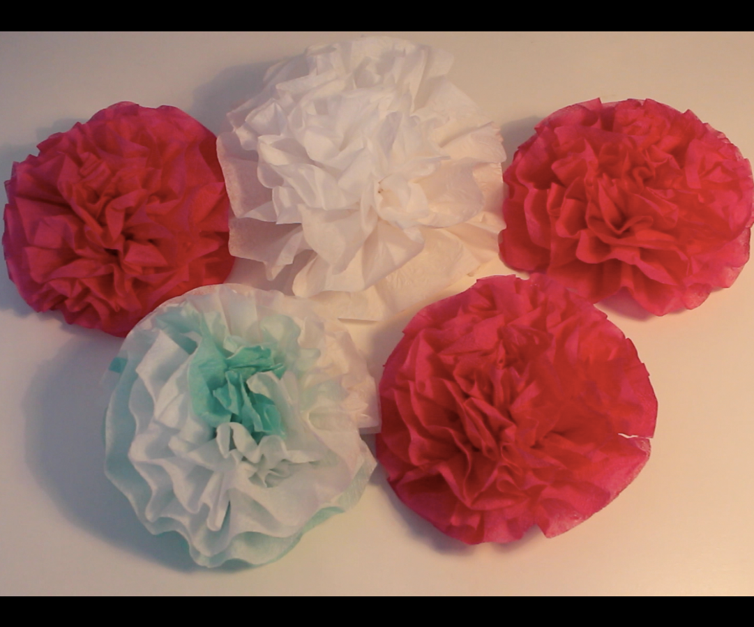Flower Decor Out of Napkins