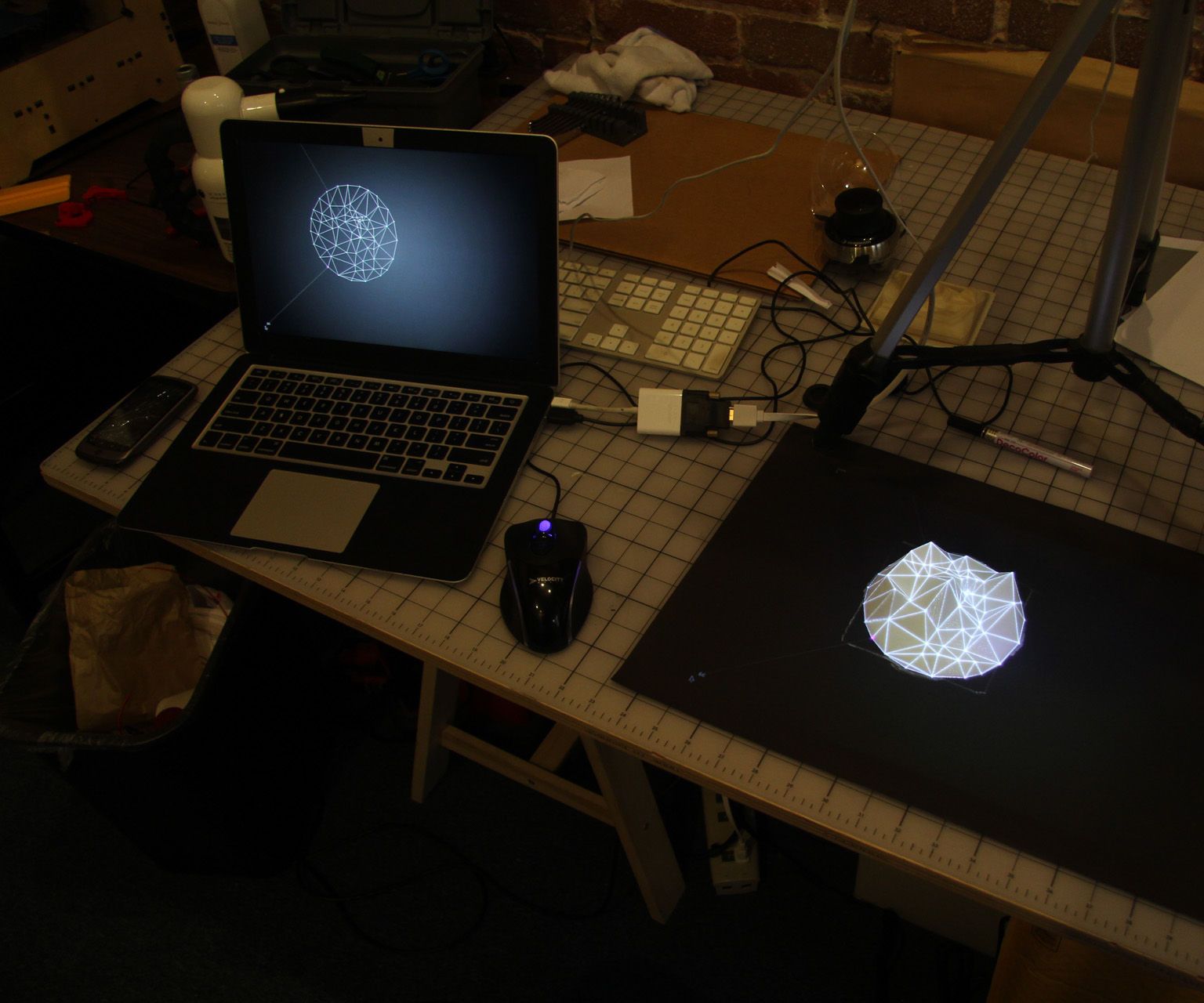Mini Projection-Mapped Landscape