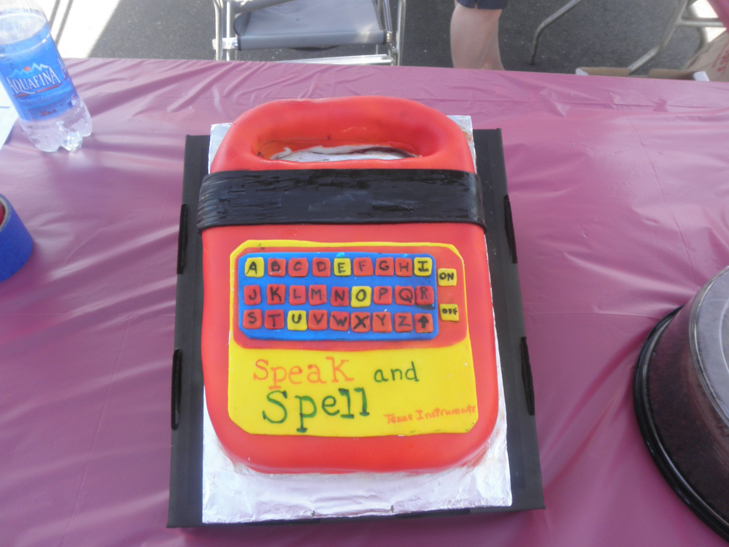 Speak & Spell Cake for My Son's School Carnival