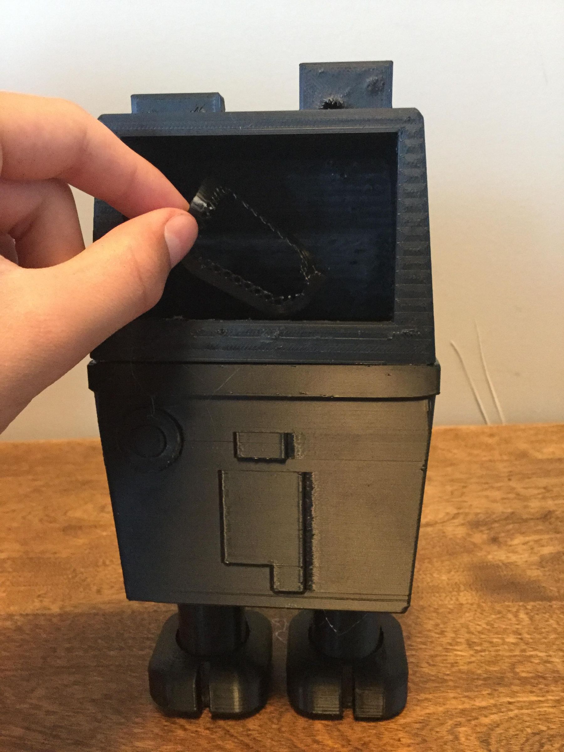 3D Printed Gonk Droid Trashbox With Tinkercad 8 Steps Instructables