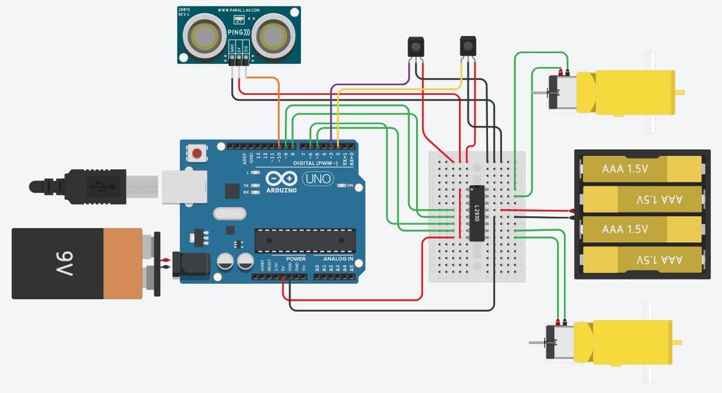 Sumobot Arduino Code