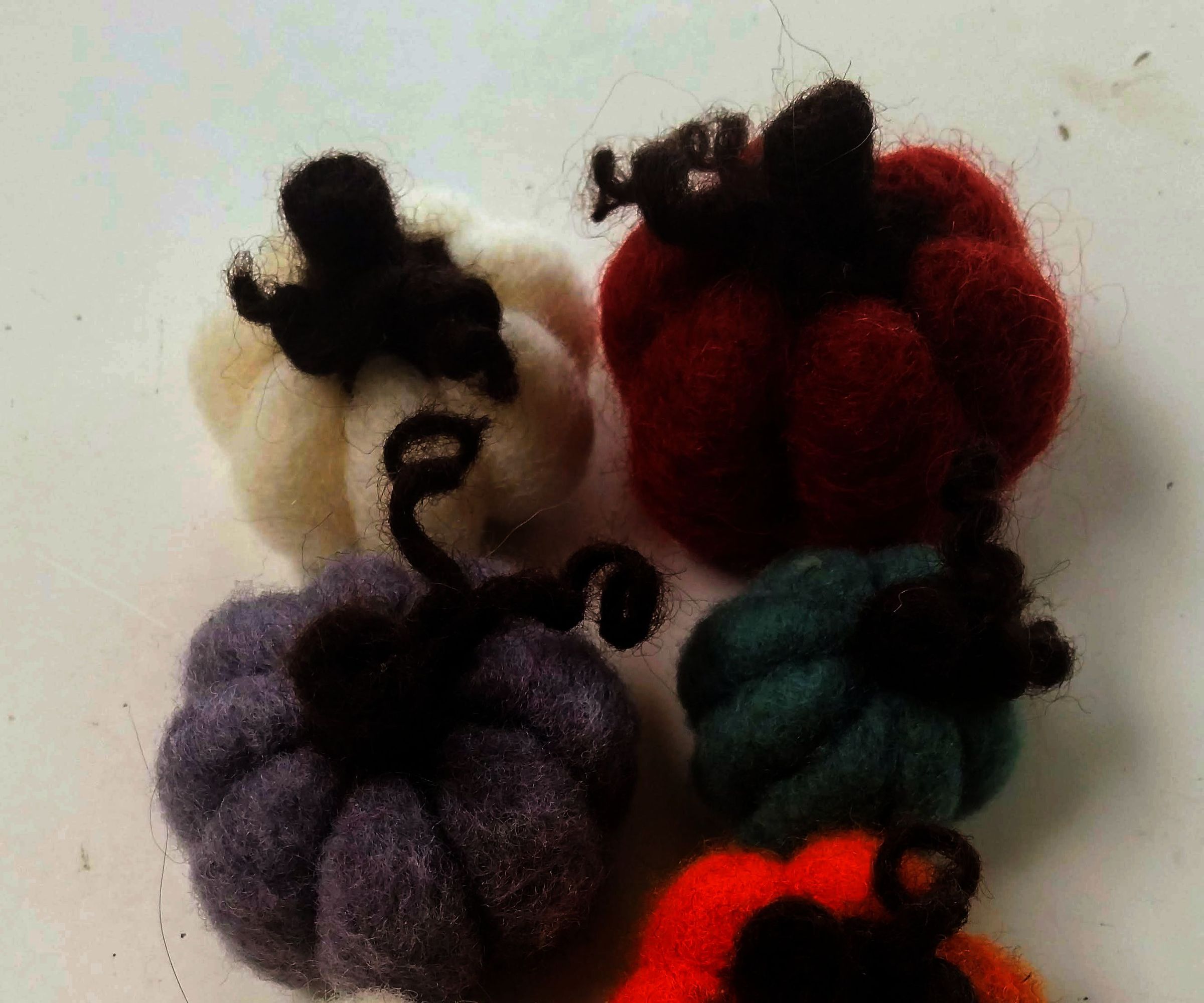 Needle Felted Pumpkin