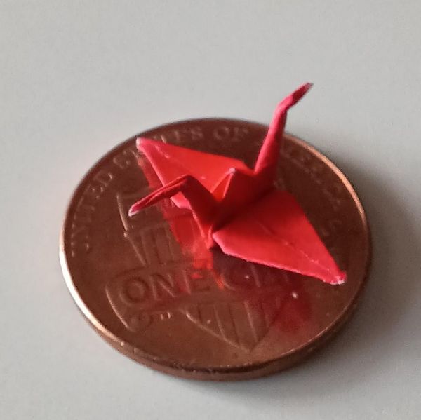 Tiny Orizuru (folded Crane)
