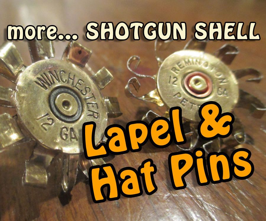 Shotgun Shell Jewelry 2.0 Lapel and Hat Pin