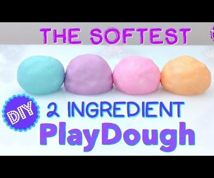 SUPER SOFT PLAYDOUGH! ONLY 2 INGREDIENTS!