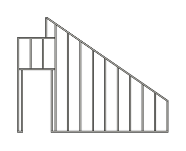 Building the Stair Wall (Part #11933S)