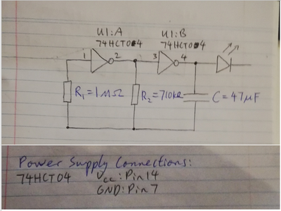 Circuit Diagram (astable Multivibrator)