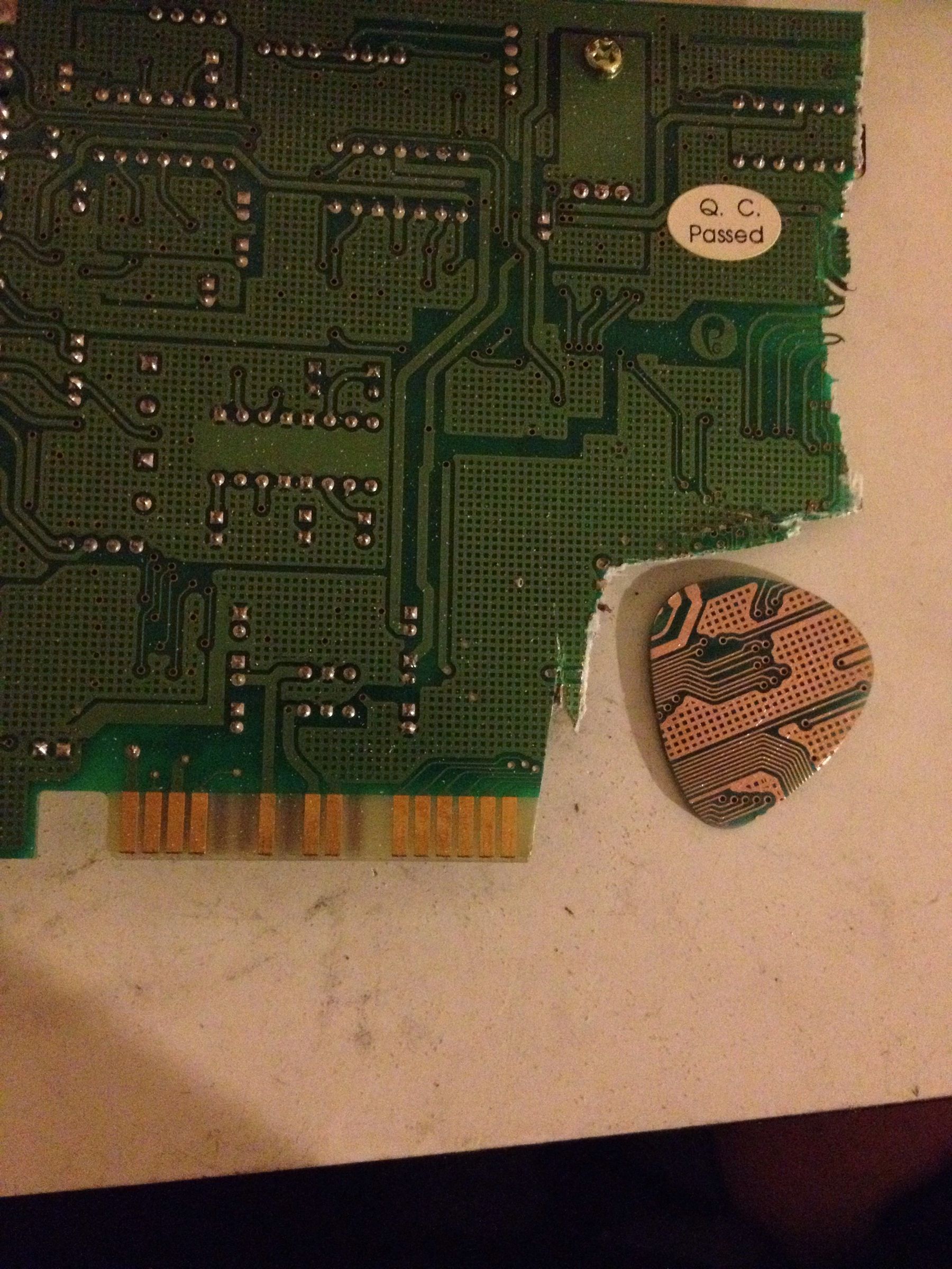 Guitar Picks From Circuit Board