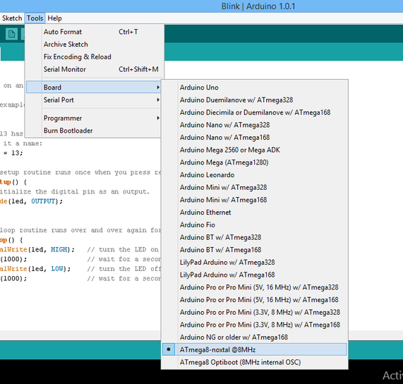 ATmega8 As Arduino (using Internal 8Mhz Crystal) : 7 Steps (with ...