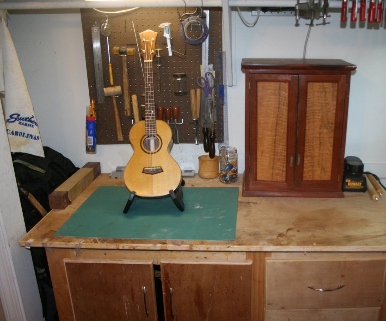 My Tiny Ukulele Shop with down draft table