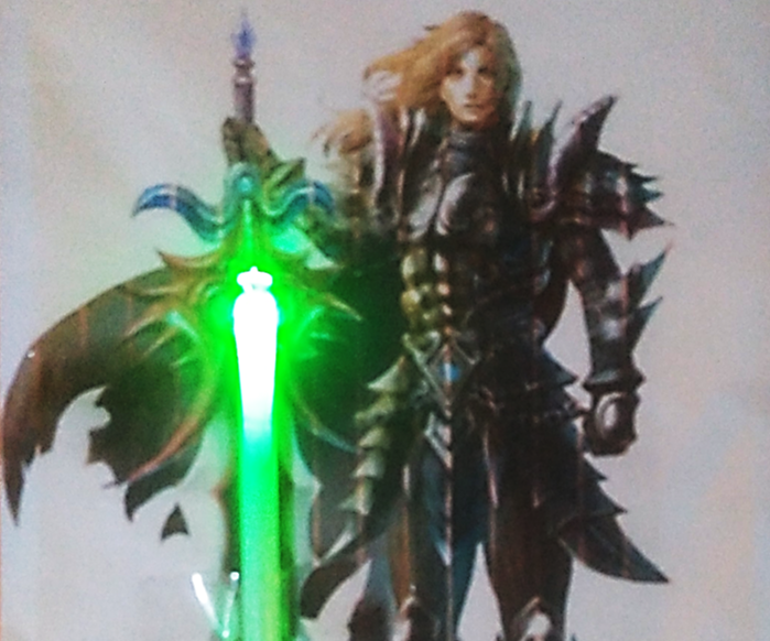 Lighting Sword Greeting Card (Paper Ciruit)
