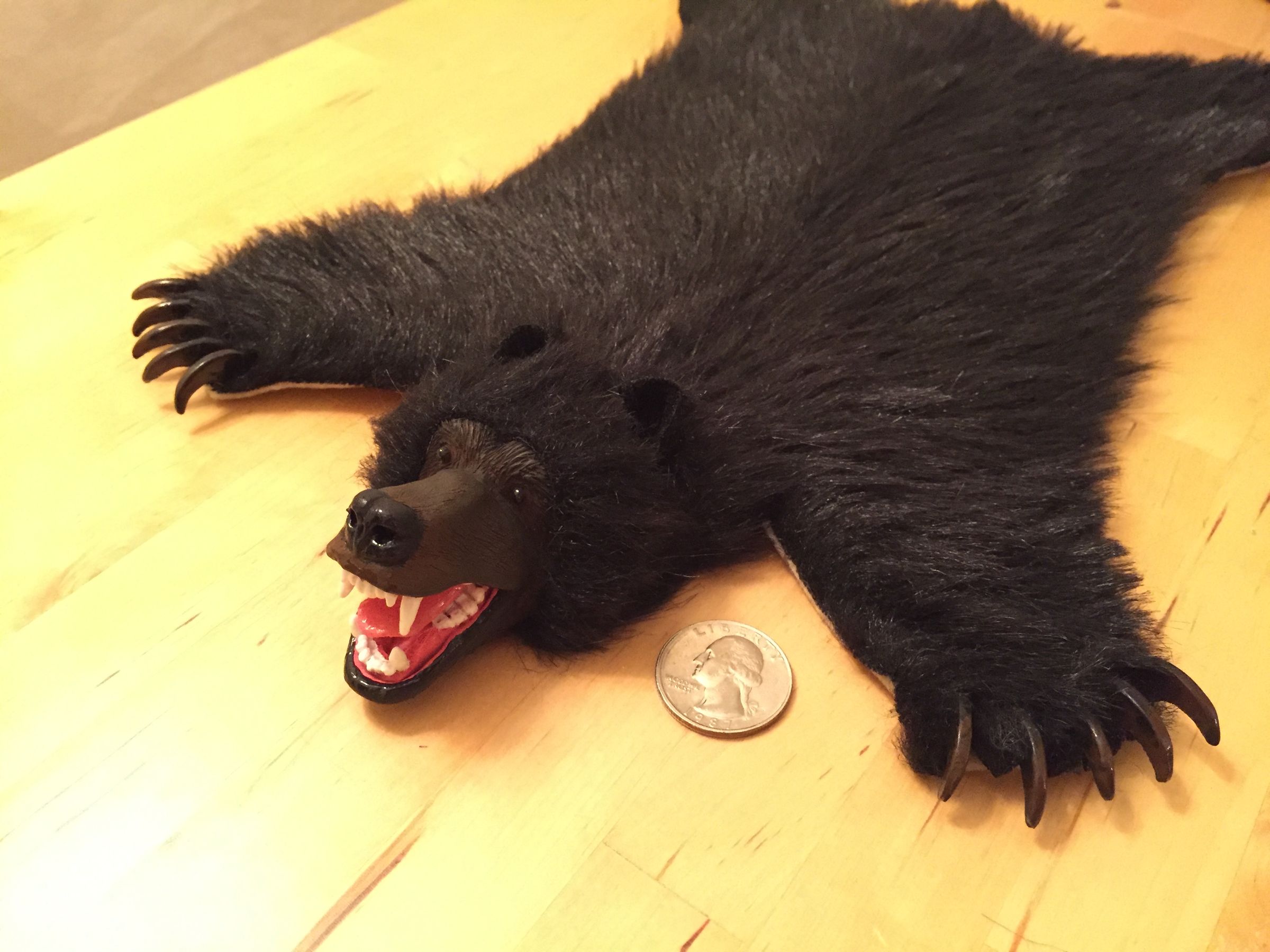 Bear Skin Rug Faux Fur Miniature 6 Steps (with Pictures