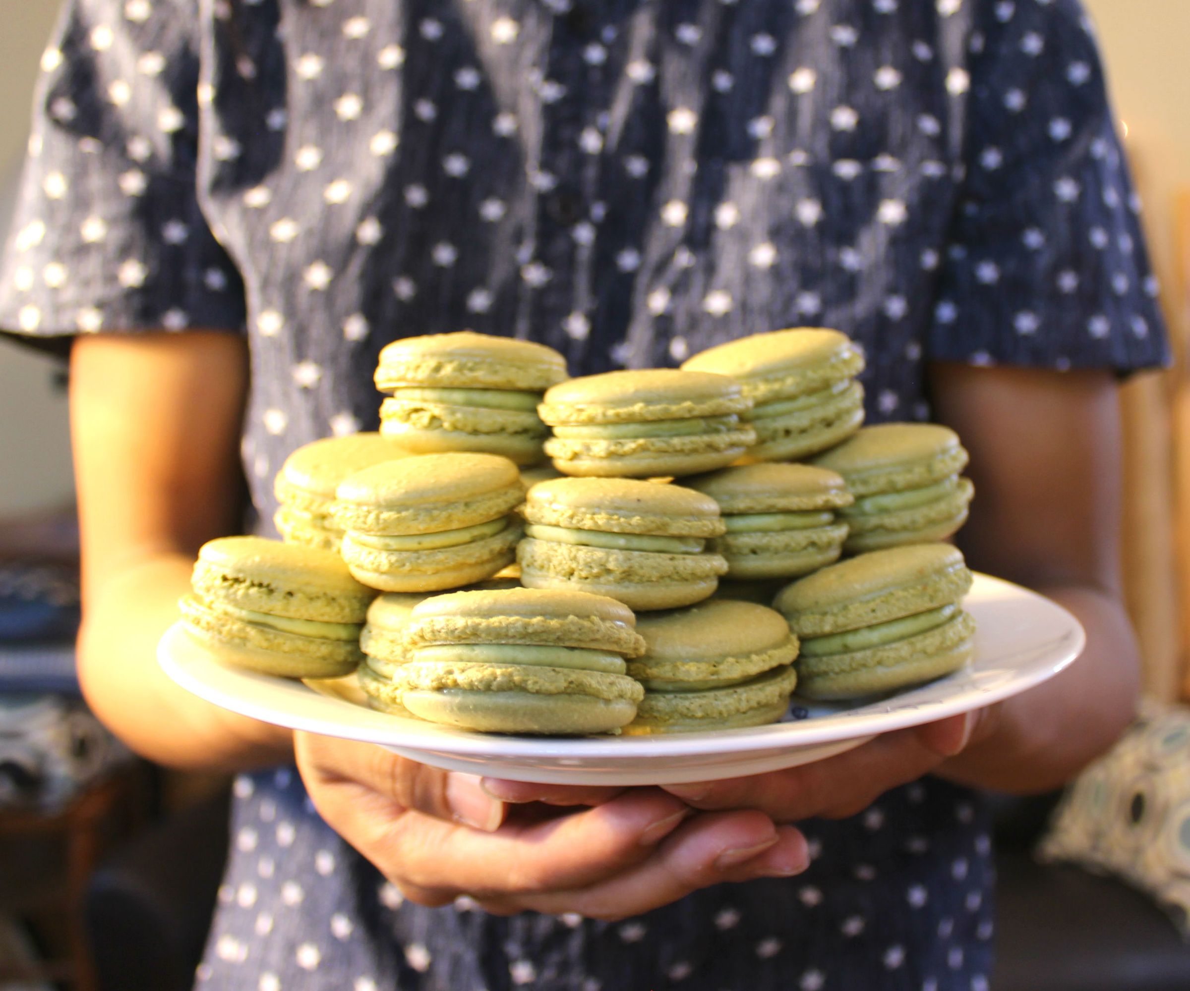 Matcha Green Tea Macarons | Josh Pan