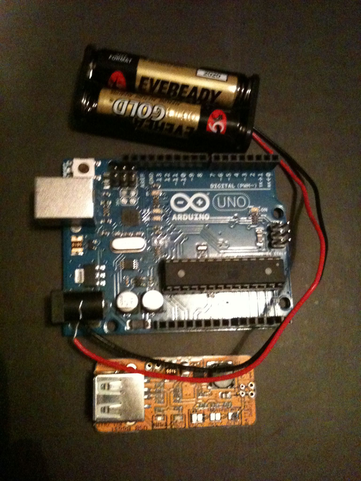 2xAAA Powered Arduino