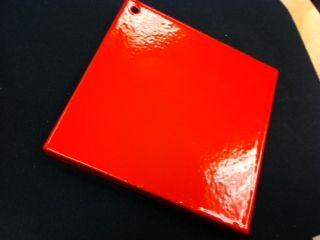 A Shiny Orange Square (Powder-Coated)