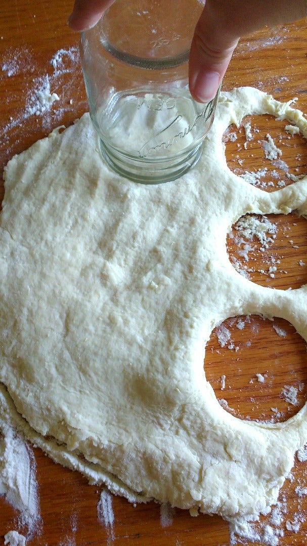 Forming the Biscuits...