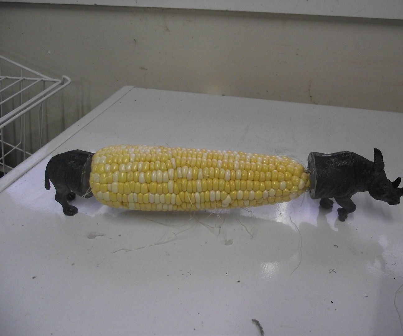 Hot Glue Animal Corn Cob Holder