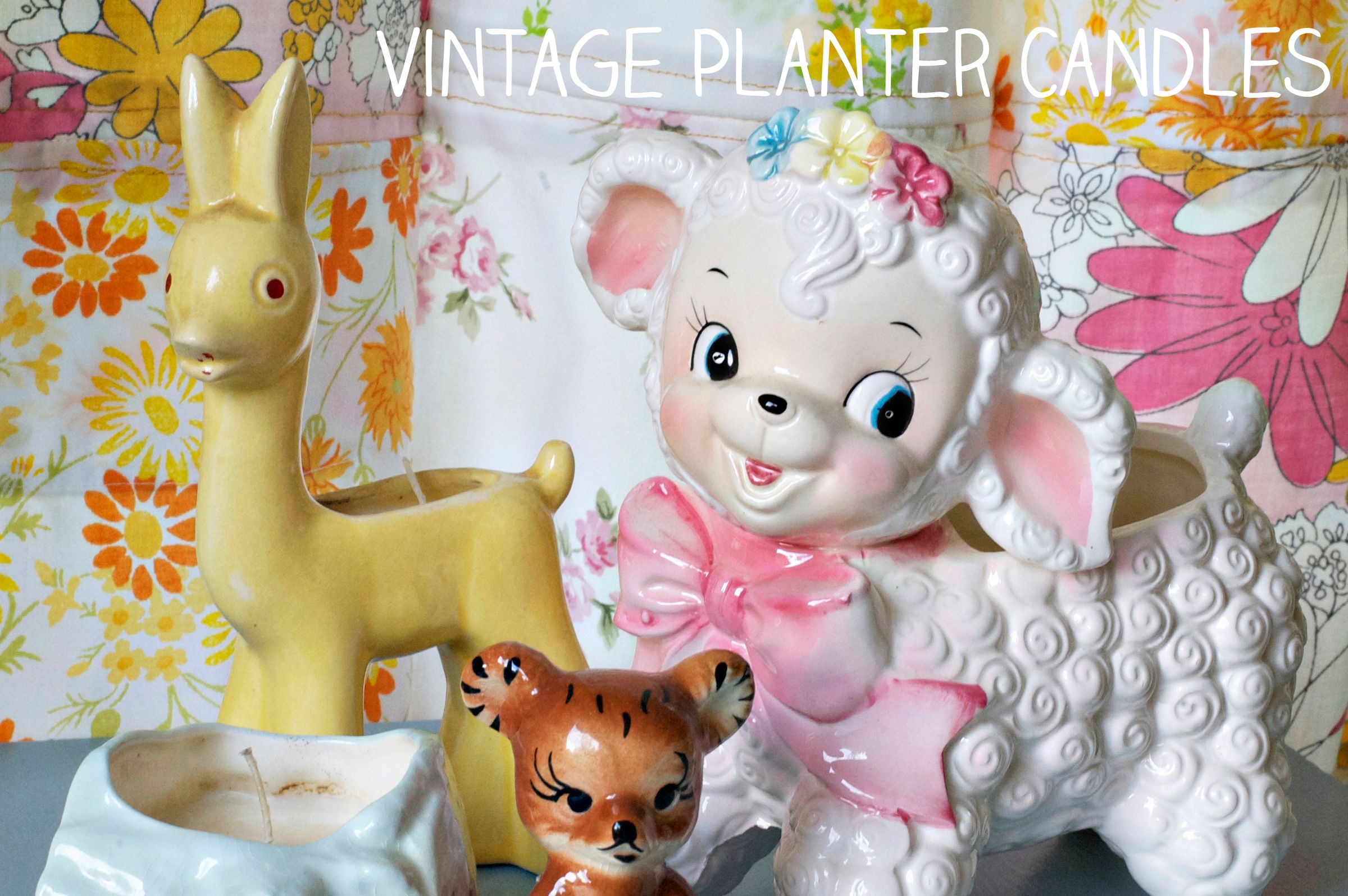 Vintage Planter Candles