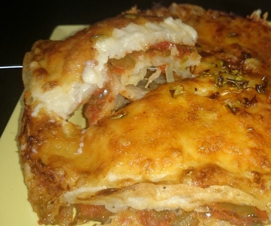 Home Made Vegetarian Lasagna Recipe in Philips Airfryer