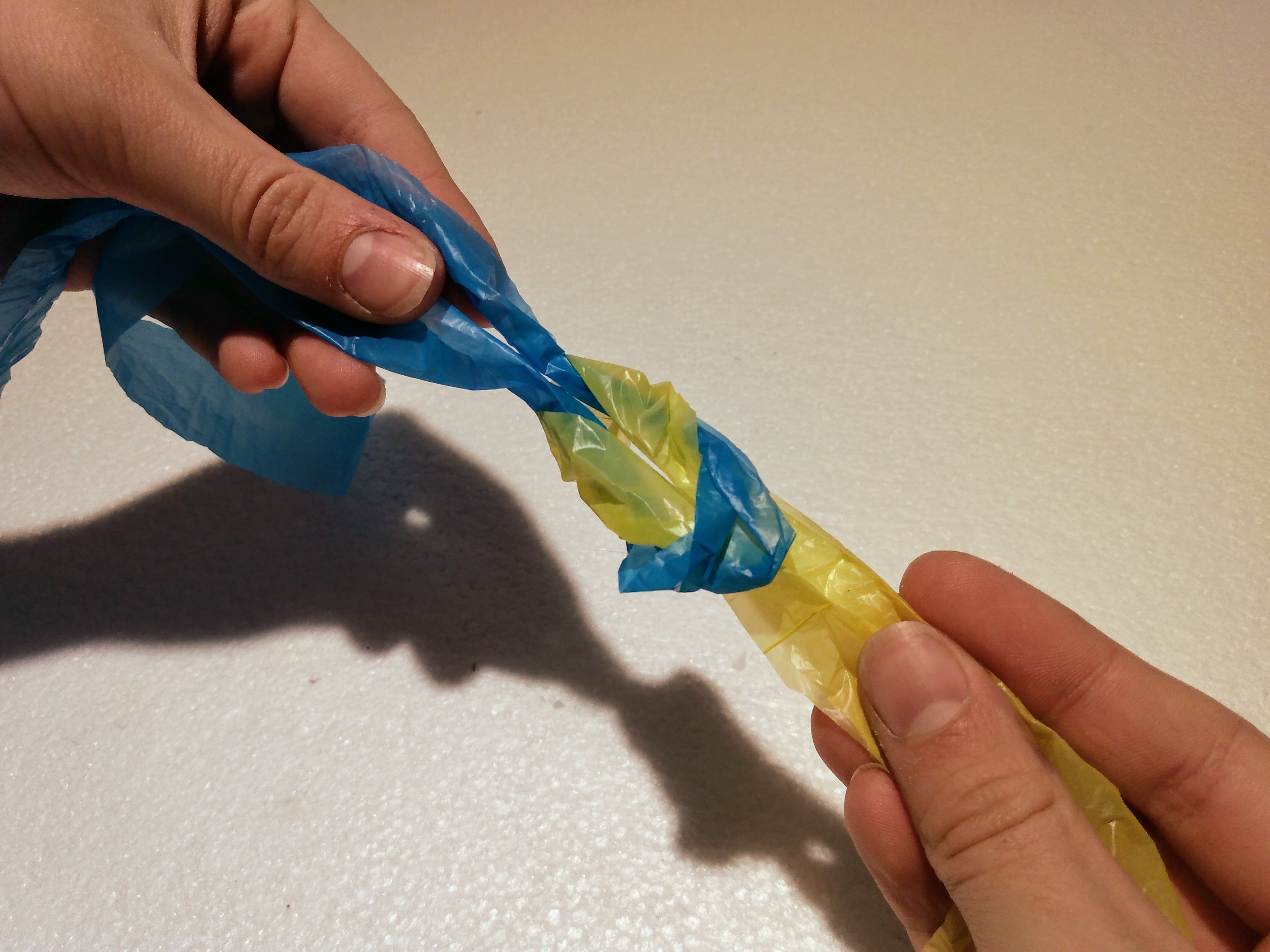 Plastic Bag Yarn 5 Steps Instructables