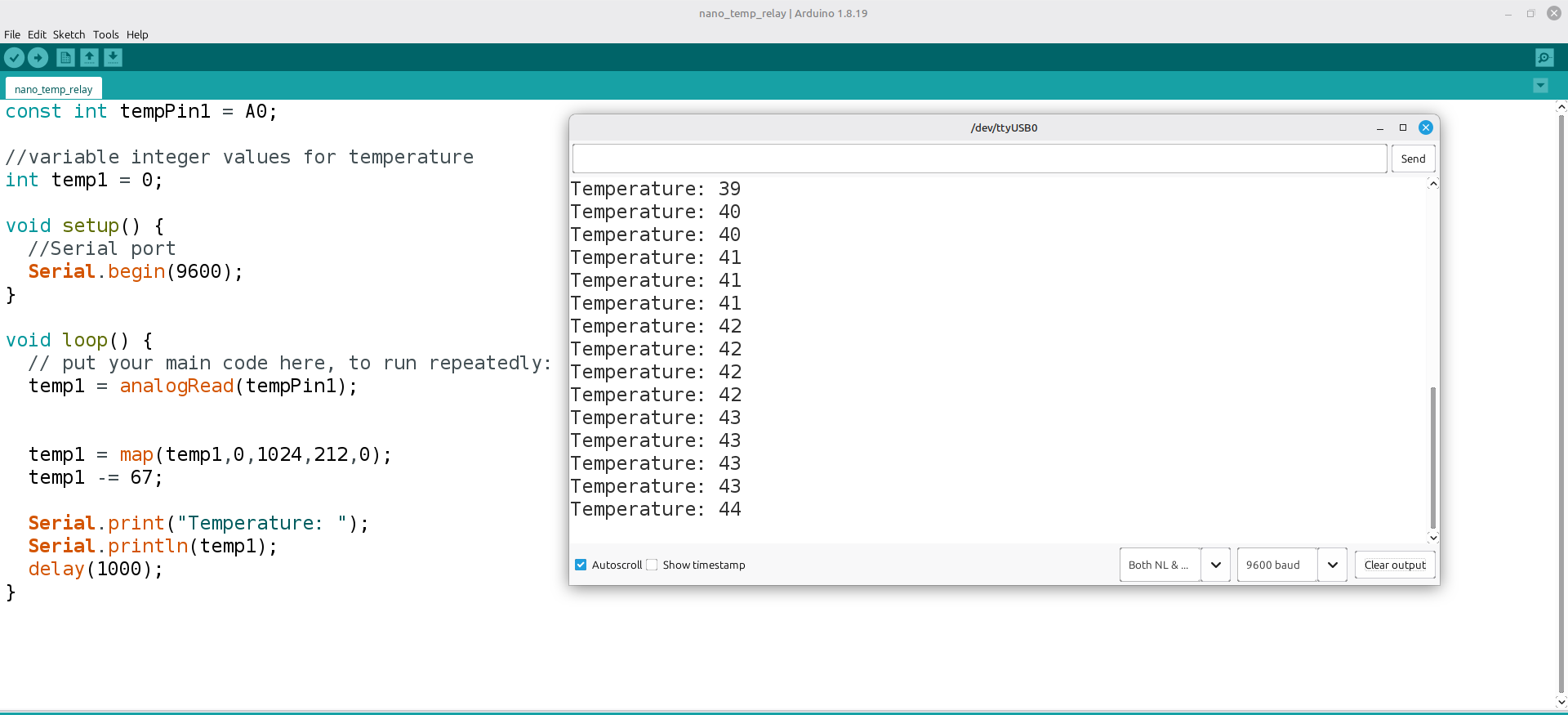 Program the Arduino