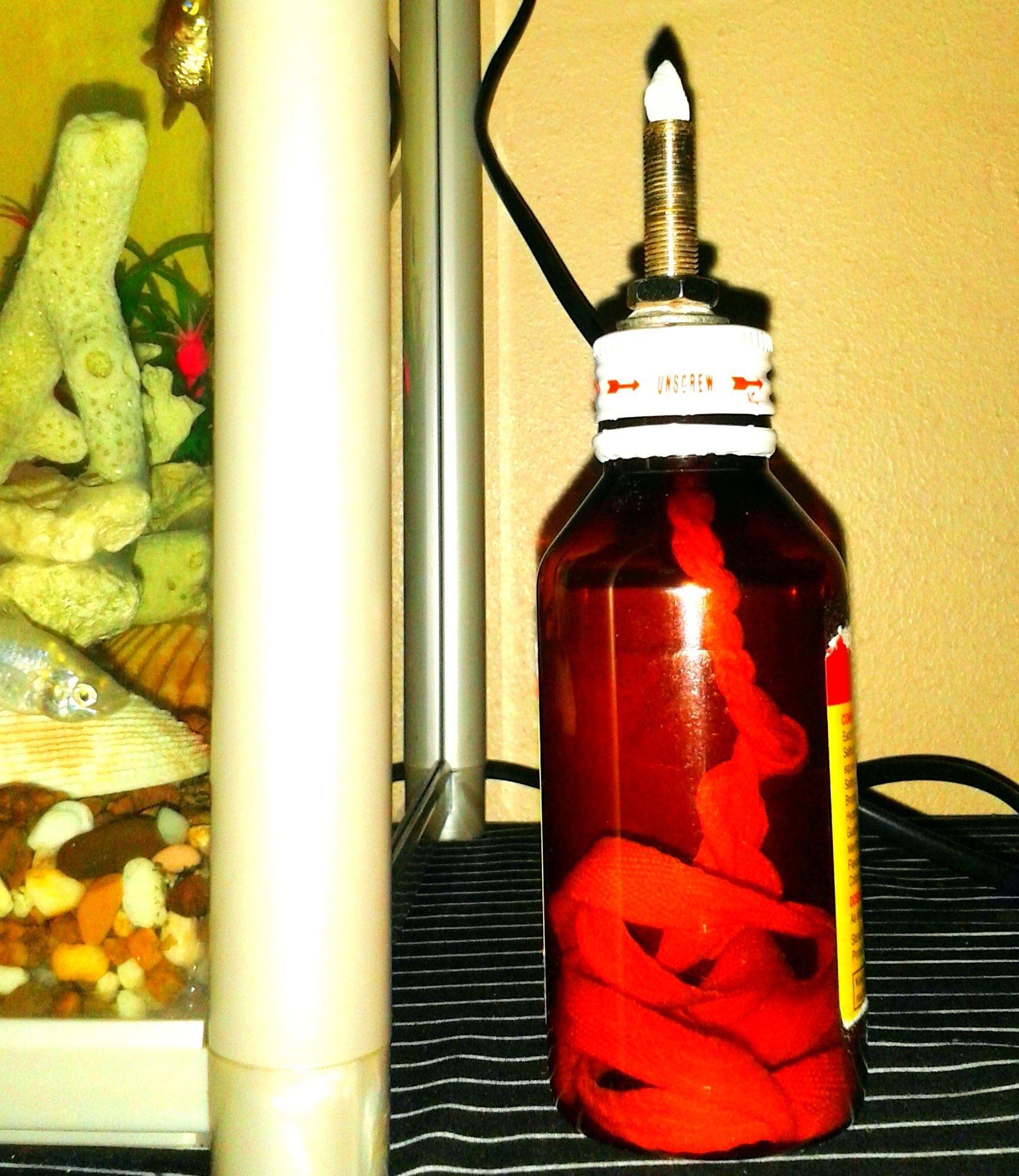 DIY Bicycle Tube Nozzle Lamp 5 Steps Instructables