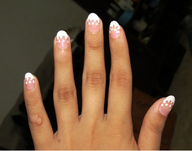 Polka Dots With French Tips...