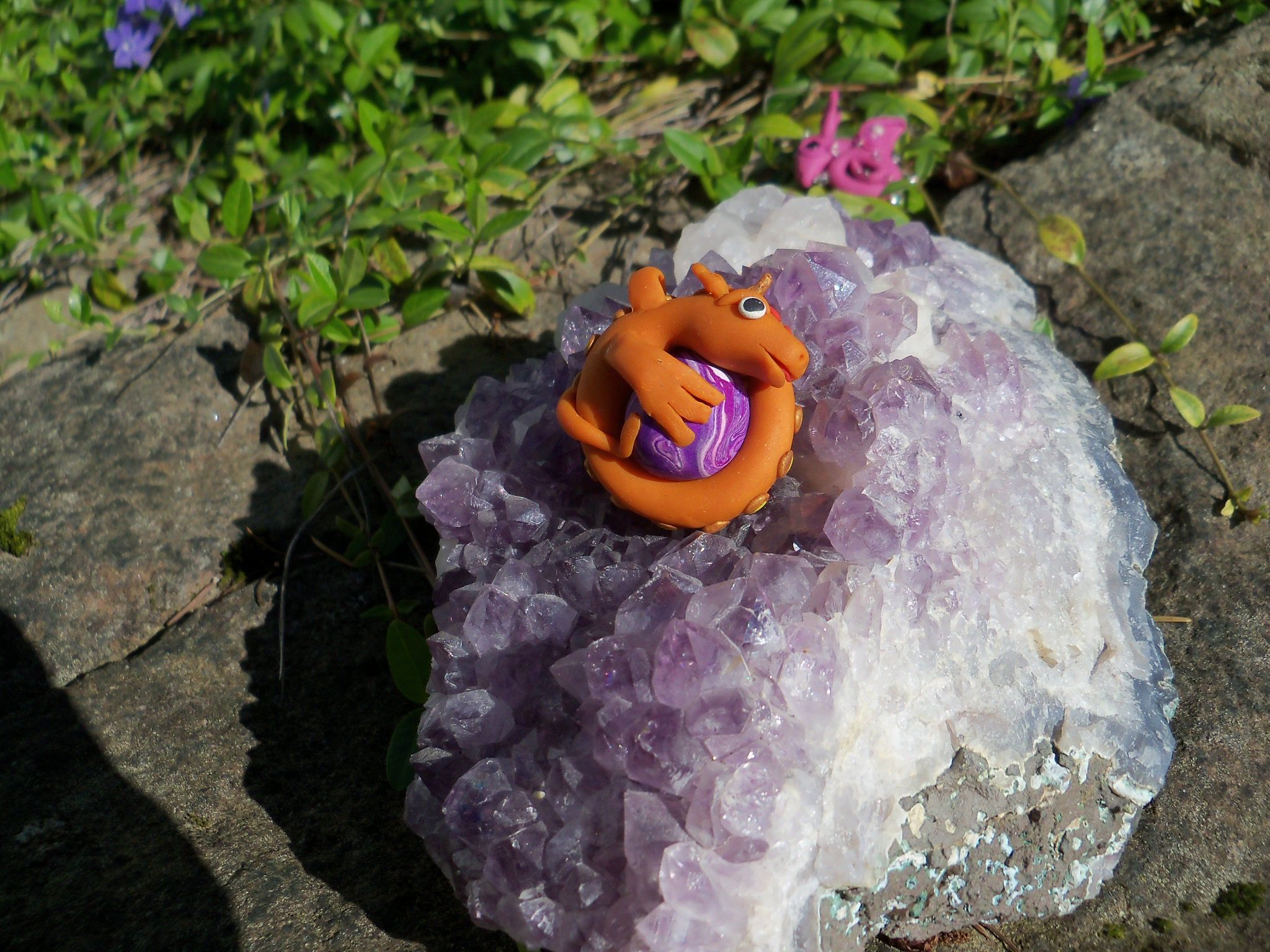 Polymer Clay Dragon Pendant