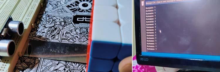 Working of Distance Meter Using HC-SR04 and Arduino Uno