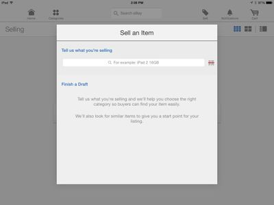 Creating a Listing (auction)