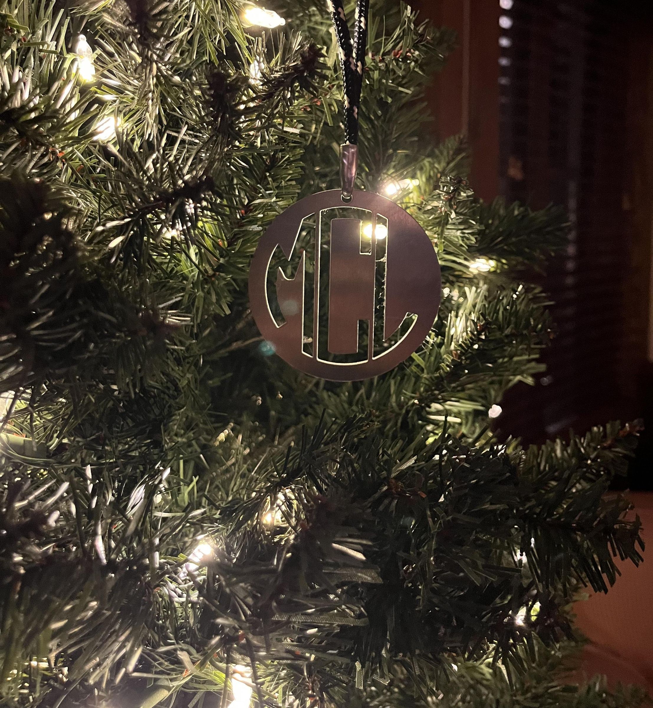 Monogram Christmas Ornament