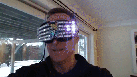 Dancing LED Goggles