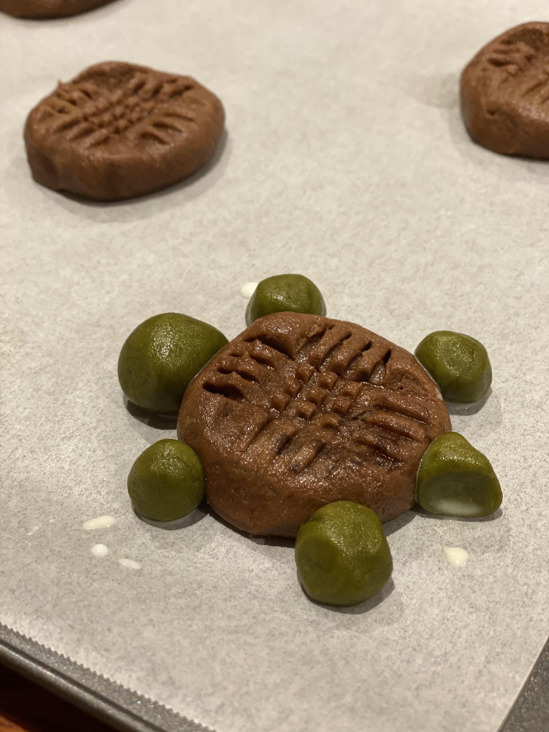 Matcha and Chocolate Turtle Cookies 11 Steps (with Pictures