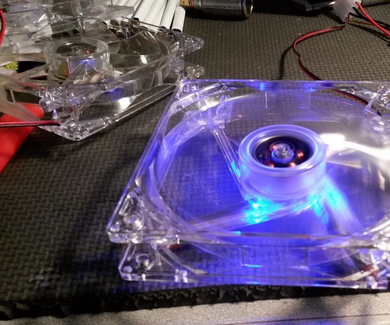 Silence and Repair Cheap EBay Lighted Cooling Fans