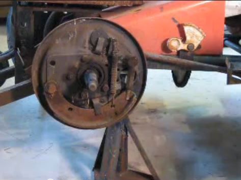 Panzer Tractor Rear Brake Overview.  I Made It at Tech Shop!