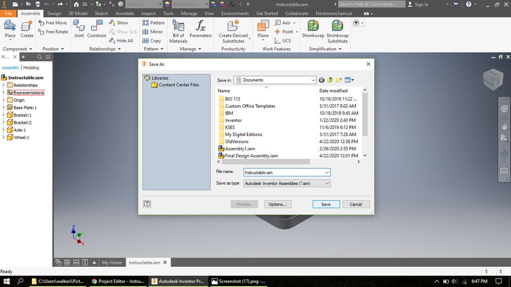 How to Create an Assembly in Inventor : 20 Steps - Instructables