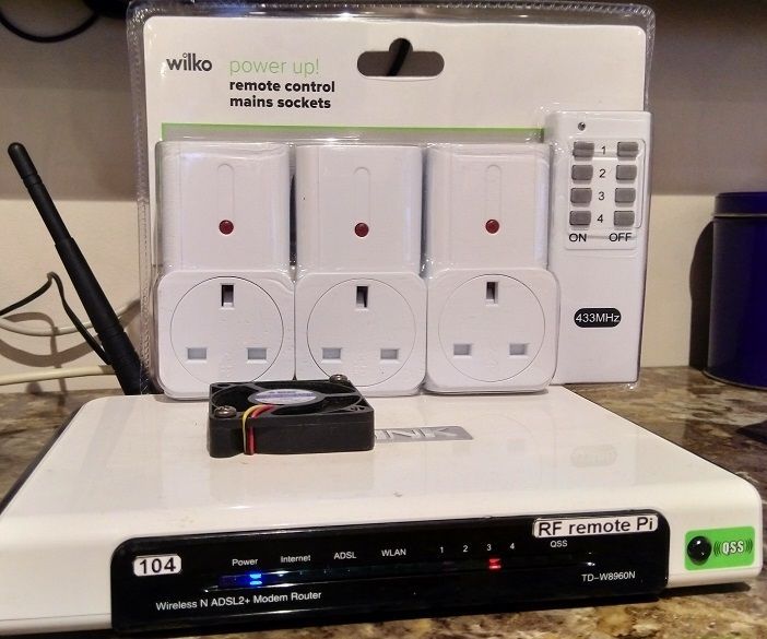 Raspberry Pi RF Remote-controlled Mains Sockets (Power Plugs)