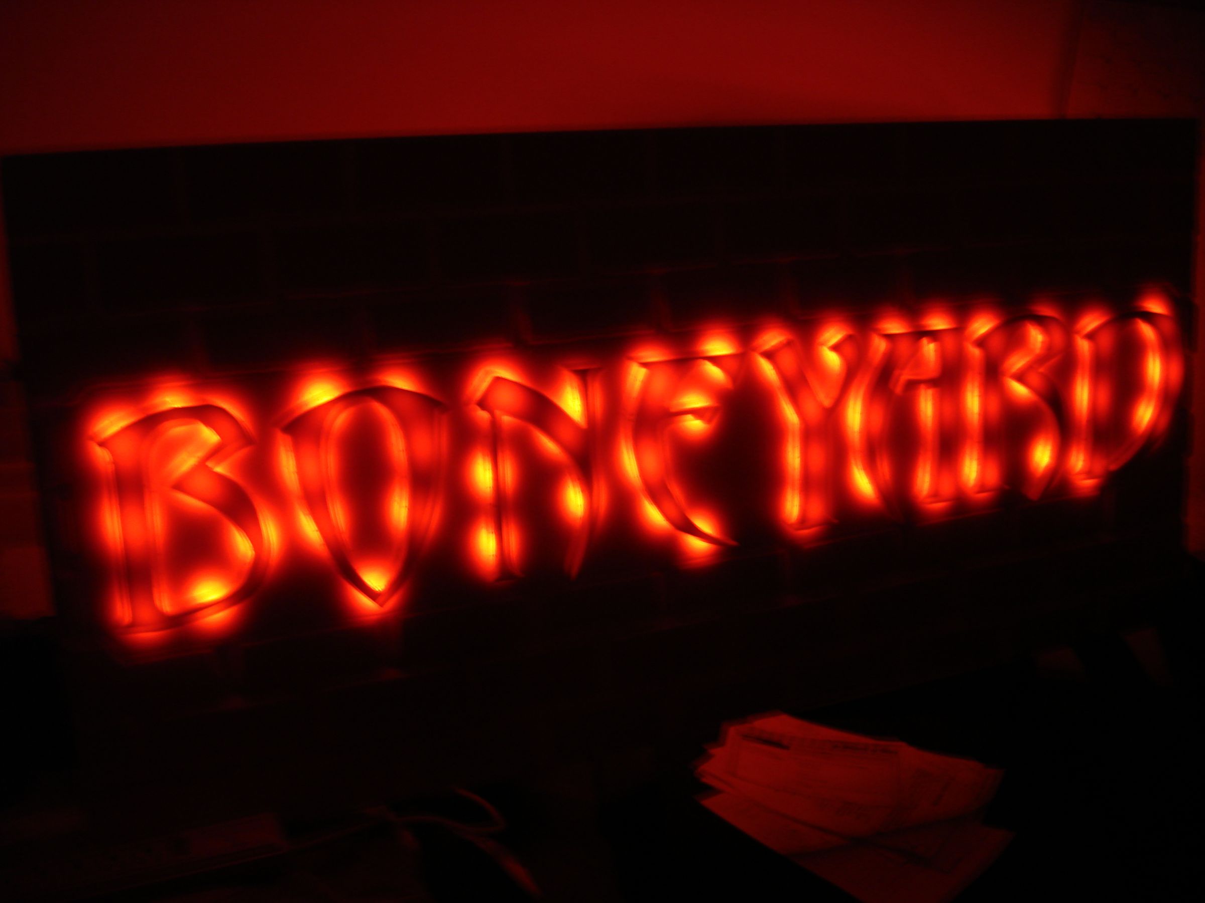 BONEYARD SIGN