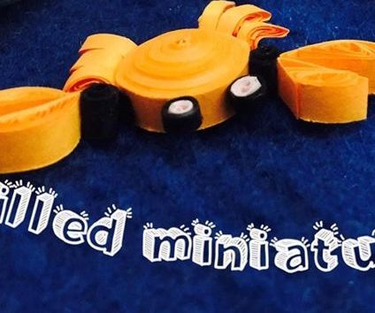 3d Miniature Quilled Crab