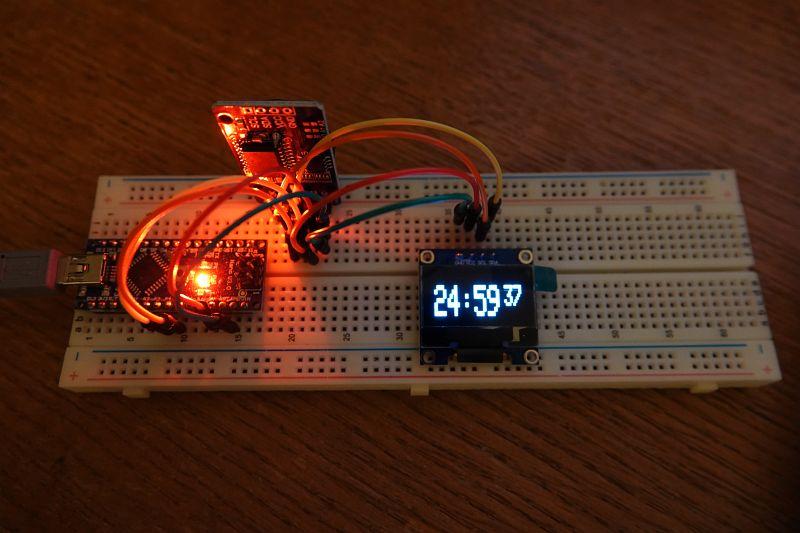 Digital Clock With Arduino Uno,OLED Display and RTC Module : 3 Steps ...