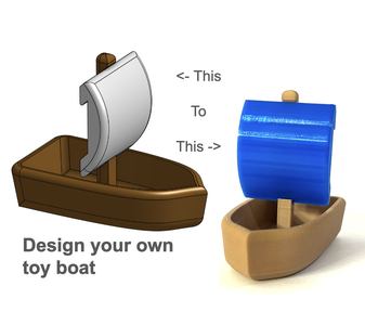 3D Design/print a Toy Boat