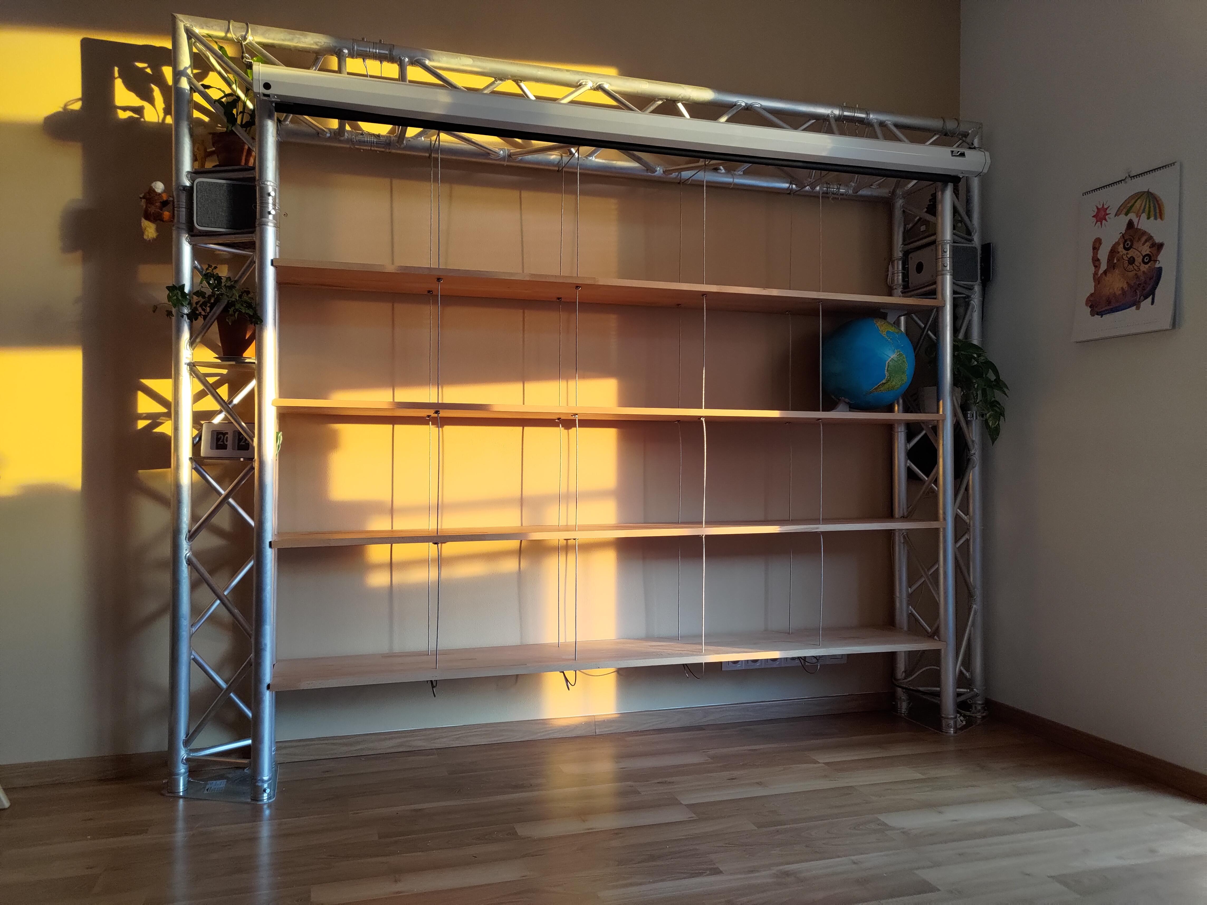Truss Frame Shelving Unit With Home Theater 10 Steps (with Pictures