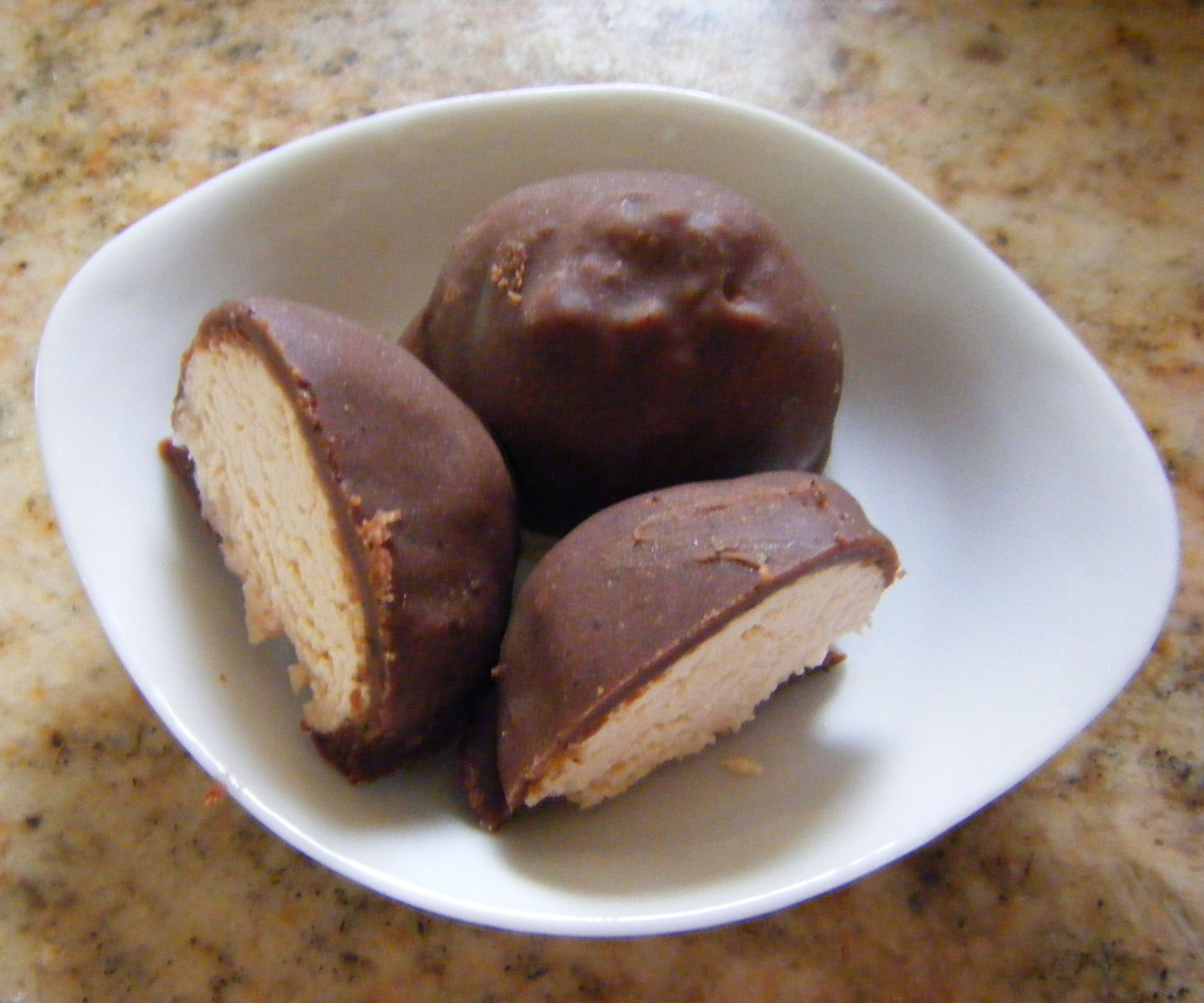 Watermelon Coconut Truffles With Chervil Dark Chocolate